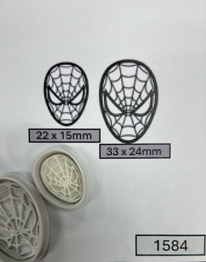 1584 Spiderman Face Cupcake Stamp