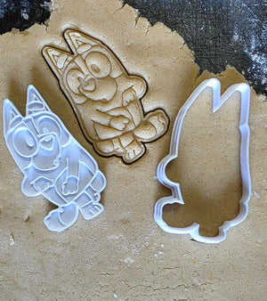 1568 Bluey Plastic Stamp Cookie Cutter