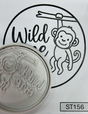 ST156 Wild One Cupcake Stamp