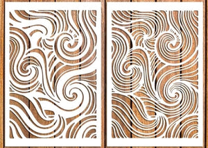 2pc Marble Decorating Stencil