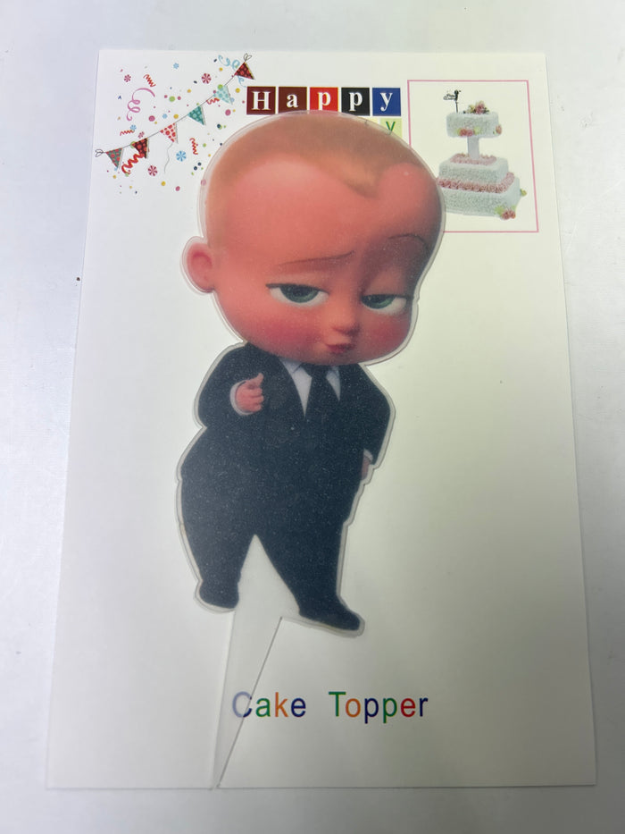 Nr150 Acrylic Cake Topper Boss Baby