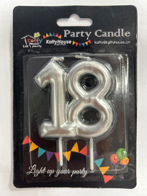 Number 18 Cake Candle