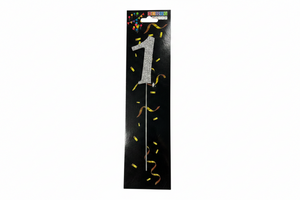 Nr1 Diamante Cake Topper Number