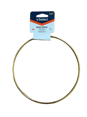 15cm Metal Ring Cake Topper Gold