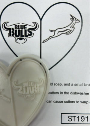 ST191 Bull Springbok Cupcake Stamp