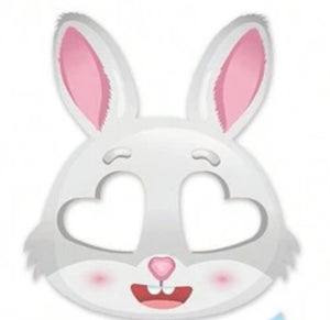 6pc Paper Bunny Face Mask