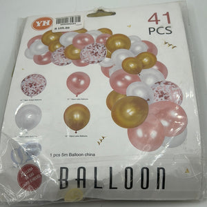 Balloon Arch Garland Kit Rose Gold 41pcs