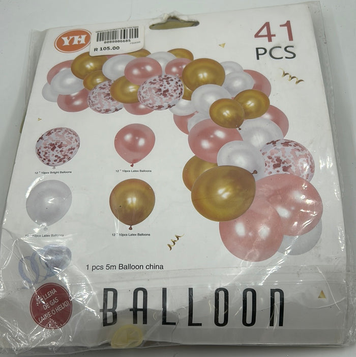 Balloon Arch Garland Kit Rose Gold 41pcs