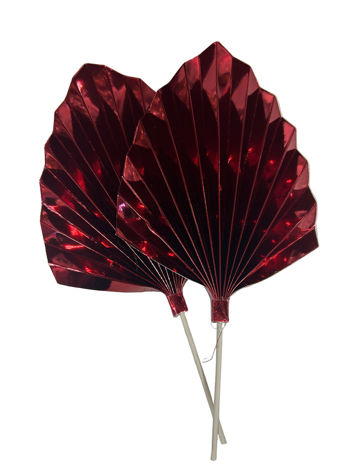 Red Paper Fan Cake Topper