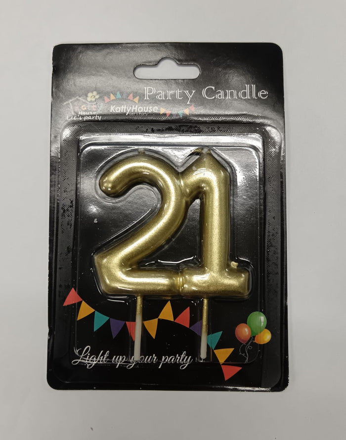 Number 21 Cake Candle