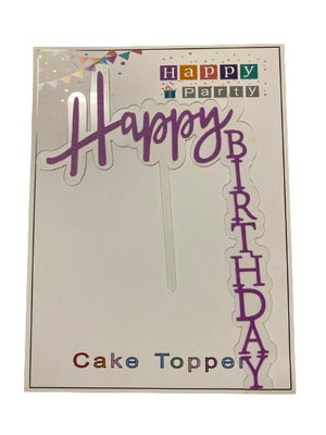 Nr220 Acrylic Cake Happy Birthday