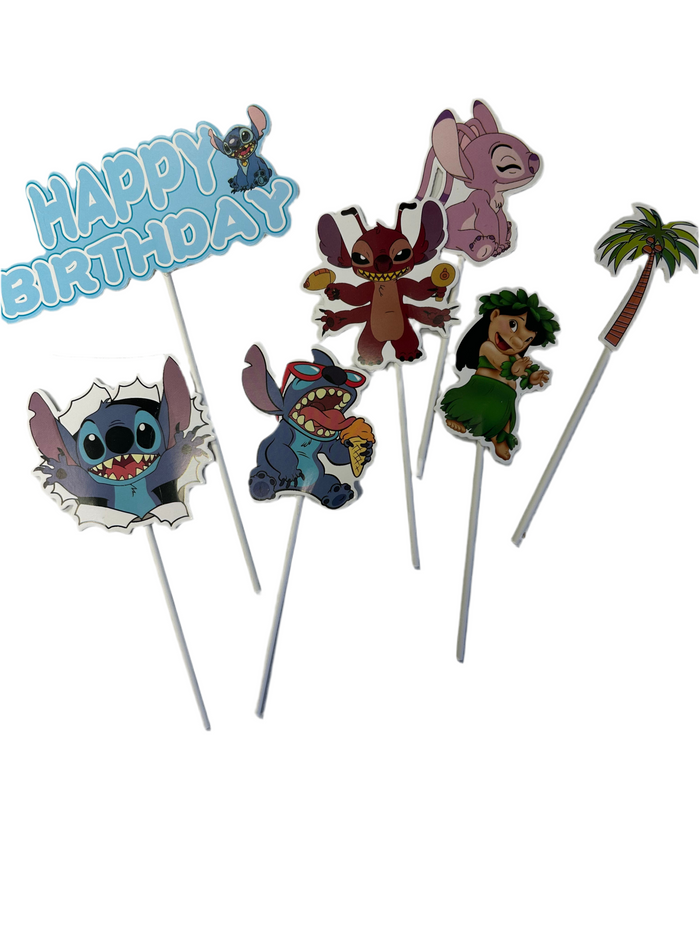 Stitch Cardboard Cake Topper