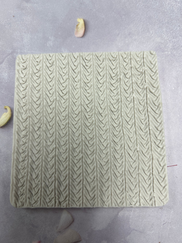 Silicone Mould  Crochet knitting impression mat 10x10.3cm