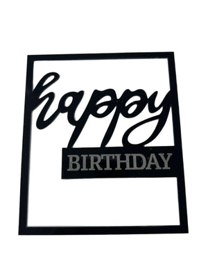 Nr149 Acrylic Cake Topper Happy Birthday