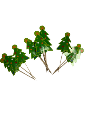 12pc Cardboard Cake Topper 4.7 Christmas Tree