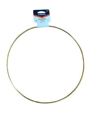 24cm Metal Ring Cake Topper Gold