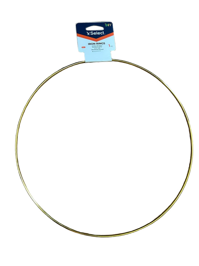 24cm Metal Ring Cake Topper Gold