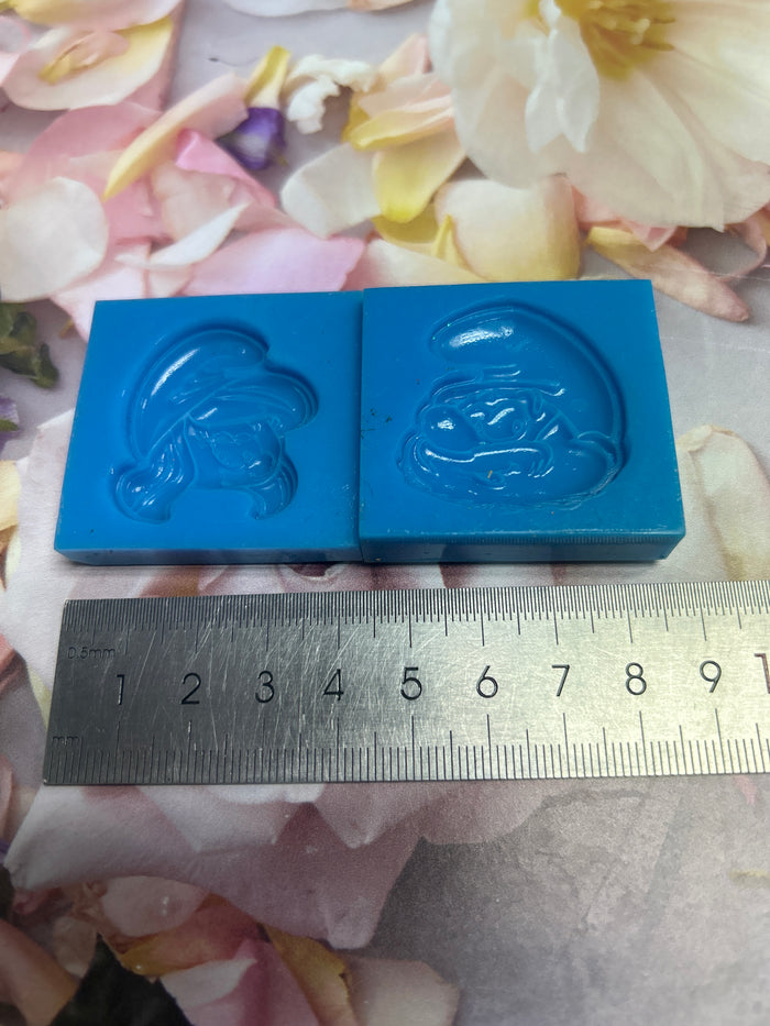 PRE LOVED Silicone Mould Smurfs