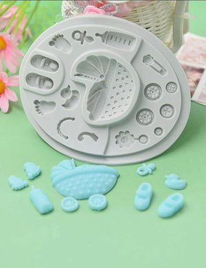 Silicone Mould Pram Baby Accessories