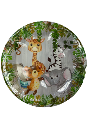 Wild Animals Paper Plates Small 18cm