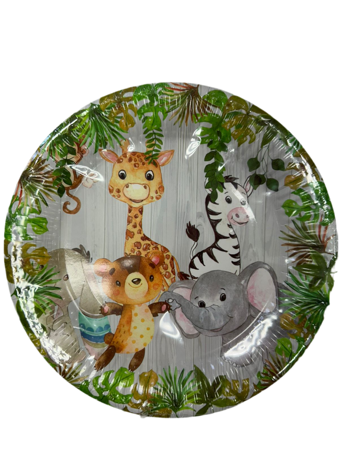 Wild Animals Paper Plates Small 18cm