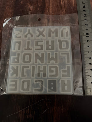 Pre loved alphabet mould