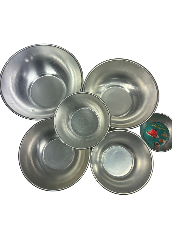 6pc Aluminium Jelly Mixing Bowl