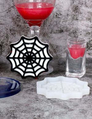 Silicone Mould Resin Spider Web Coaster