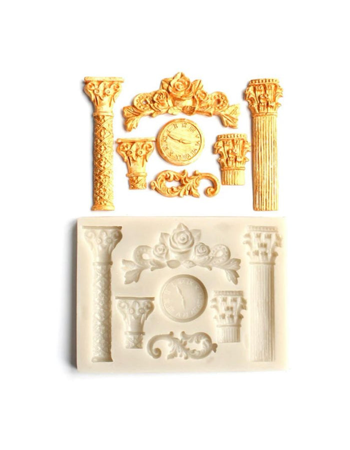 Silicone Mould Vintage Pillar Clock