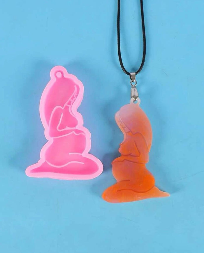 Silicone Mould Resin Pregnant Woman