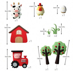 Farm Cake Topper Set