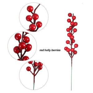 Cake Topper Artificial Berry Plant