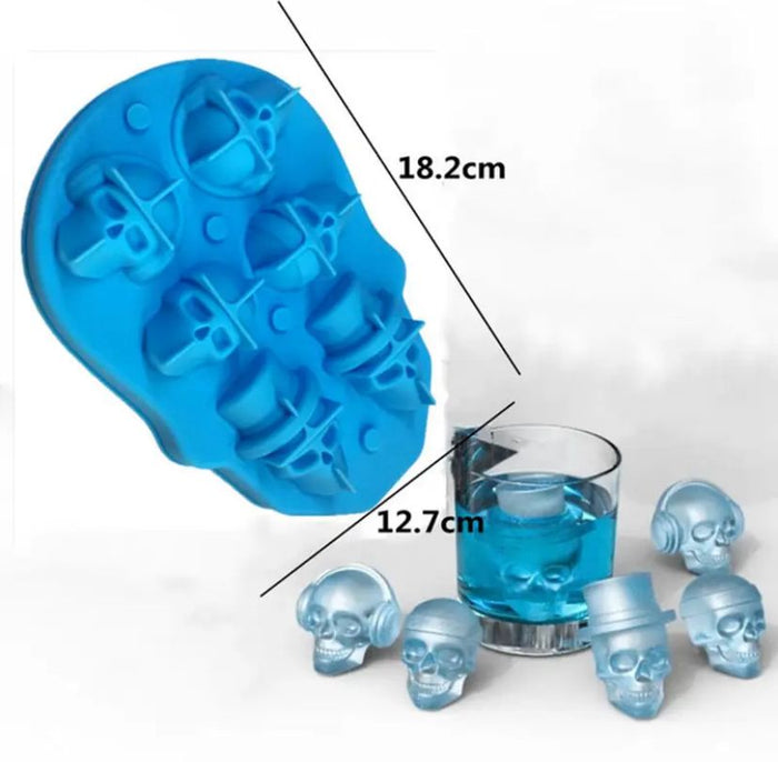 Silicone Mould Ice Tray Skull