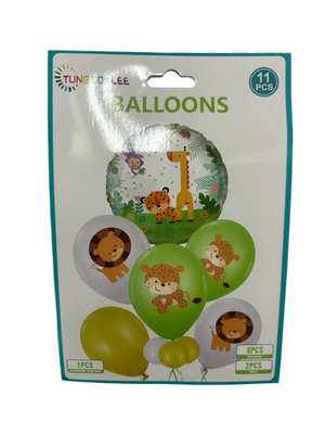 Wild Animal Jungle Balloon Set
