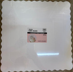 35cm Cake Board White 2pc