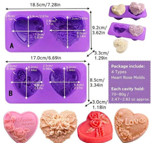 Silicone Mould Soap Heart