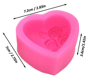 Silicone Mould Soap Heart Love