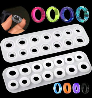 Silicone Mould Resin Ring and Earring