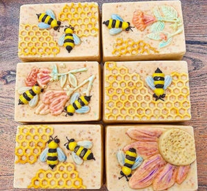 2pc Bundle Deal Silicone Soap Mould Honey and Bee