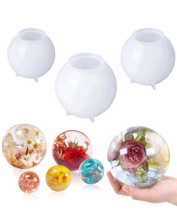 3pc Silicone Mould Sphere Bubble