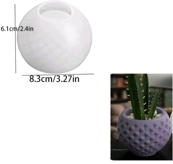 C Silicone Mould Cement Pot Planter