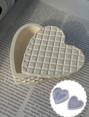 Silicone Mould Heart Trinket Box
