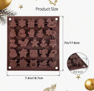 Silicone Mould Chocolate Christmas