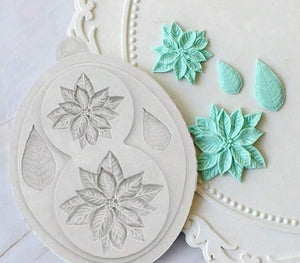 Silicone Mould Christmas Poinsettia Flower