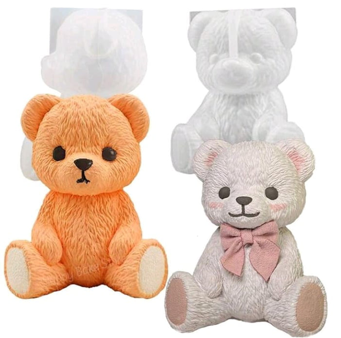 Medium Silicone Candle Teddy