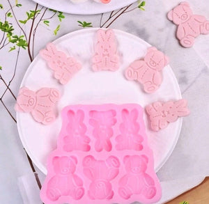 Silicone Mould Bunny Rabbit Teddy Bear