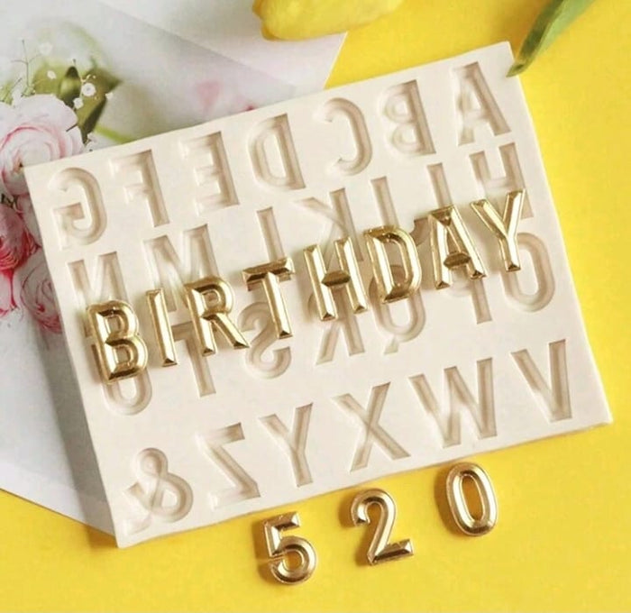 Silicone Mould  Alphabet
