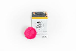 ST247 Cupcake Stamp Easter He is Risen