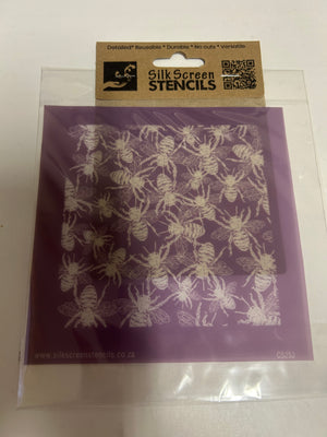 Silk Screen Stencil Honey Bees