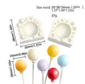 Silicone Mould 3d Lollipop Balloon L